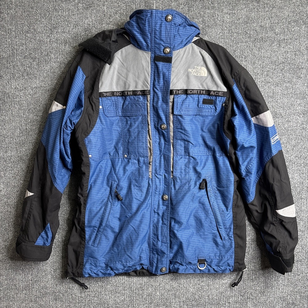 Vintage 90's The North Face Extreme Gear Ski Jacket Women's 10 Blue Color Block